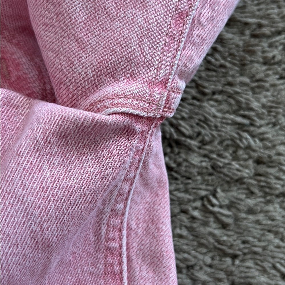 MOTHER Superior The Mid Rise Dazzler Ankle In Twice as Nice Pink. Size 27 - Picture 12 of 13